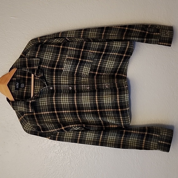 Just Polly Cropped Plaid Shirt - Picture 1 of 5